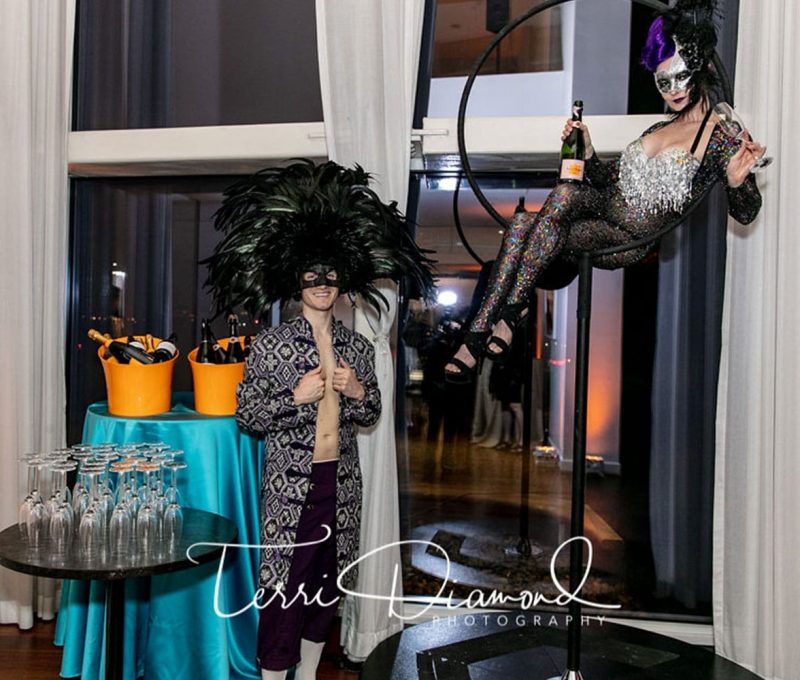 Champagne Aerialists for Hire