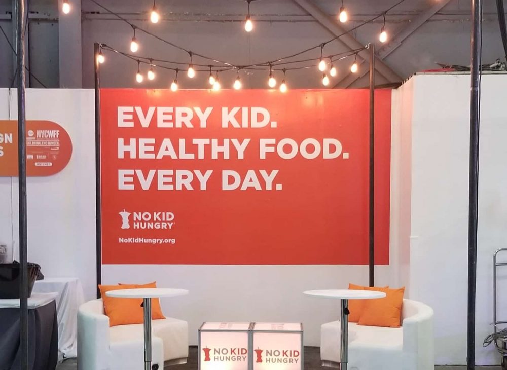 No Kid Hungry Trade Show Booth