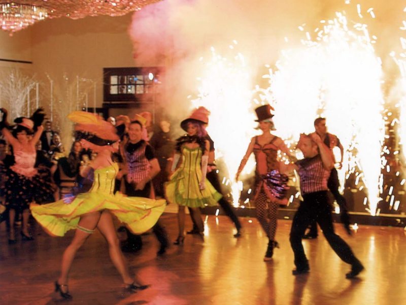 Moulin with Pyro Broadway Performers